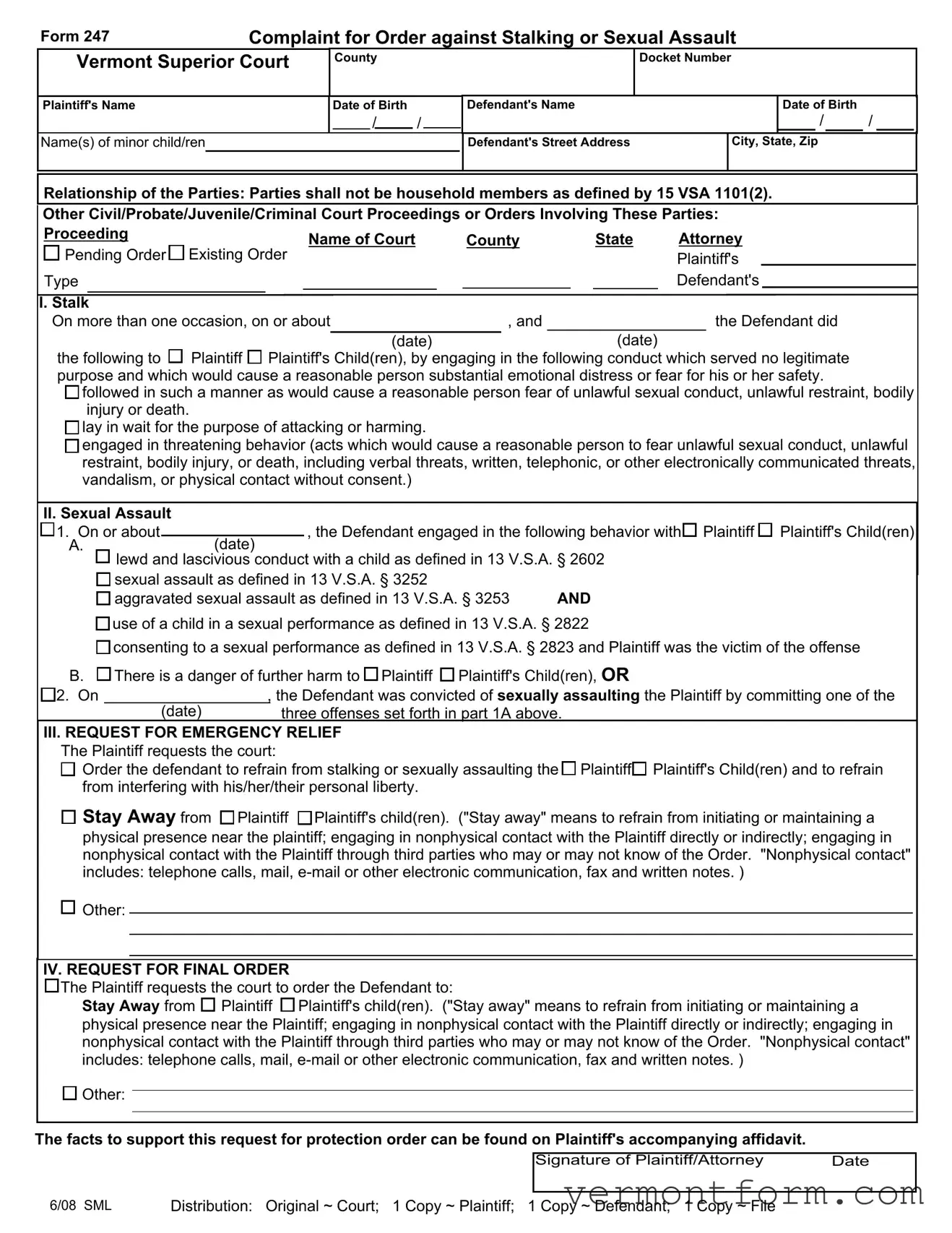 Fill Out a Valid 247 Form