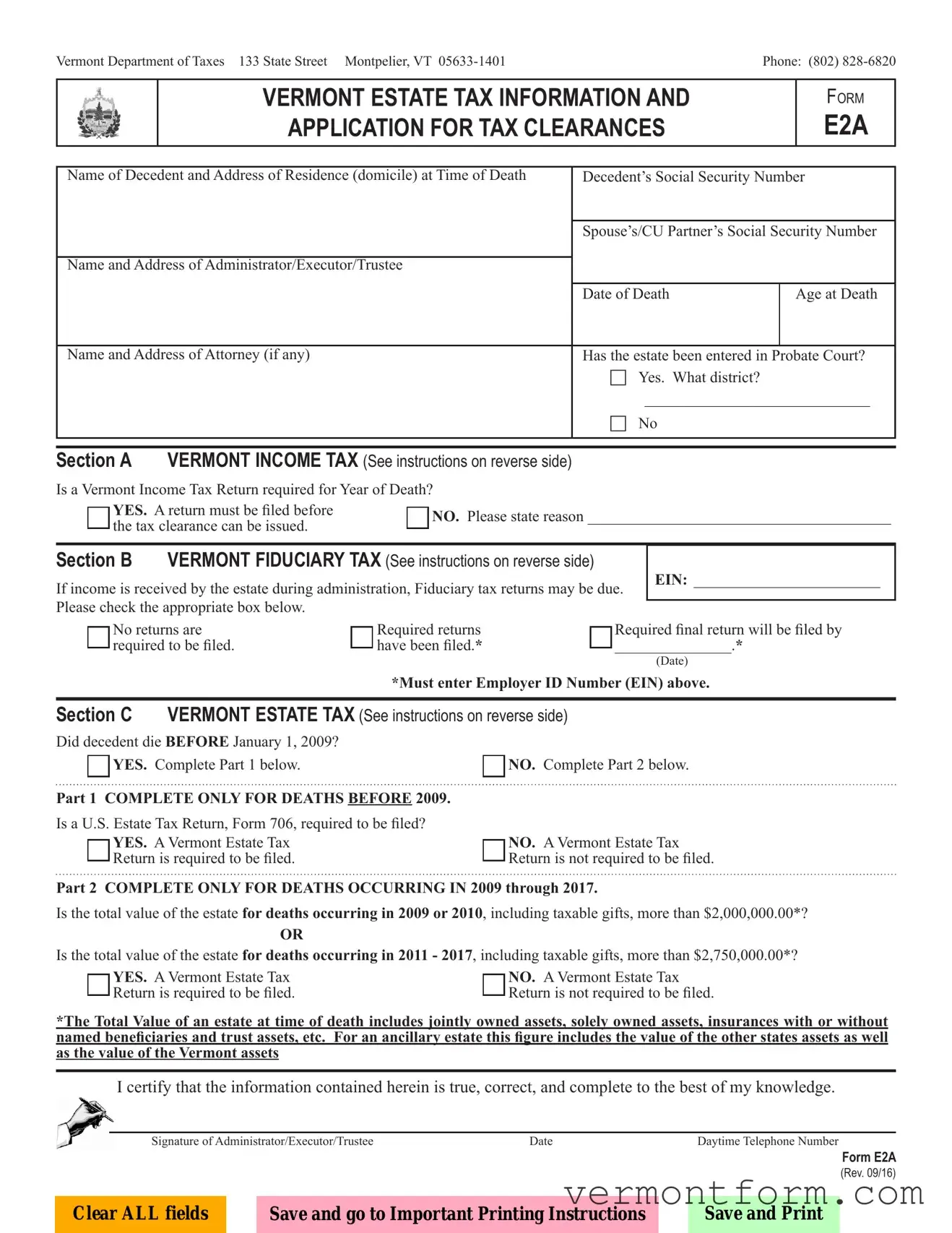 Fill Out a Valid E2A Form