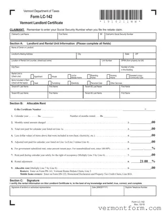 Fill Out a Valid Lc 142 Form